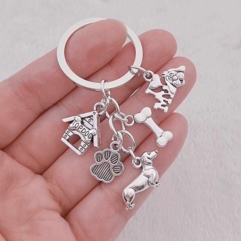 Dachshund Top Dog Veterinary Keyring, an ideal accessory for veterinary professionals and pet lovers, showcasing a charming dog design that celebrates the bond between vets and their furry patients.