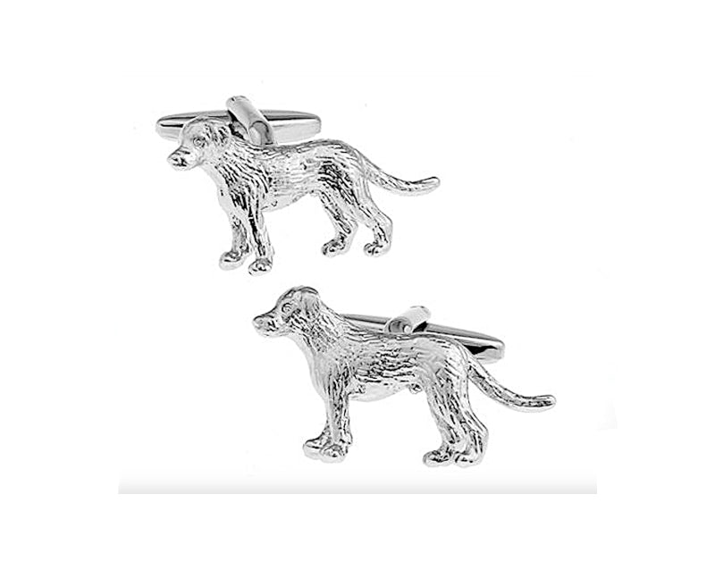 Elegant dog design cufflinks, perfect for dog lovers who want to add a touch of flair to their formal attire.