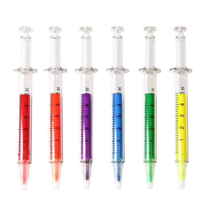 Syringe Shaped Highlighter Pens