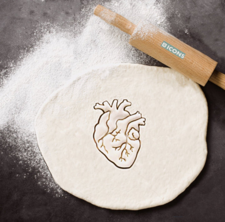 Anatomical Heart Cookie Cutter/Fondant stamp