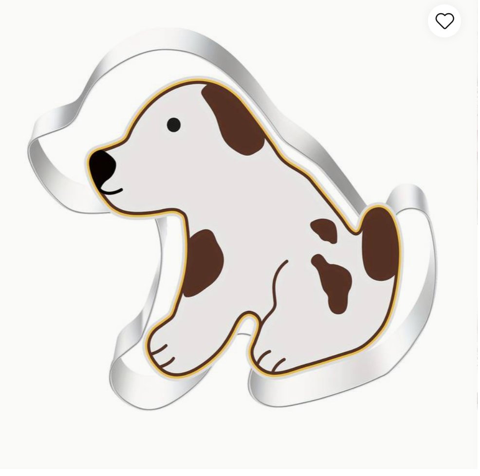 Fun dog-shaped cookie cutter, perfect for pet lovers and bakers to create delightful treats for their furry friends.