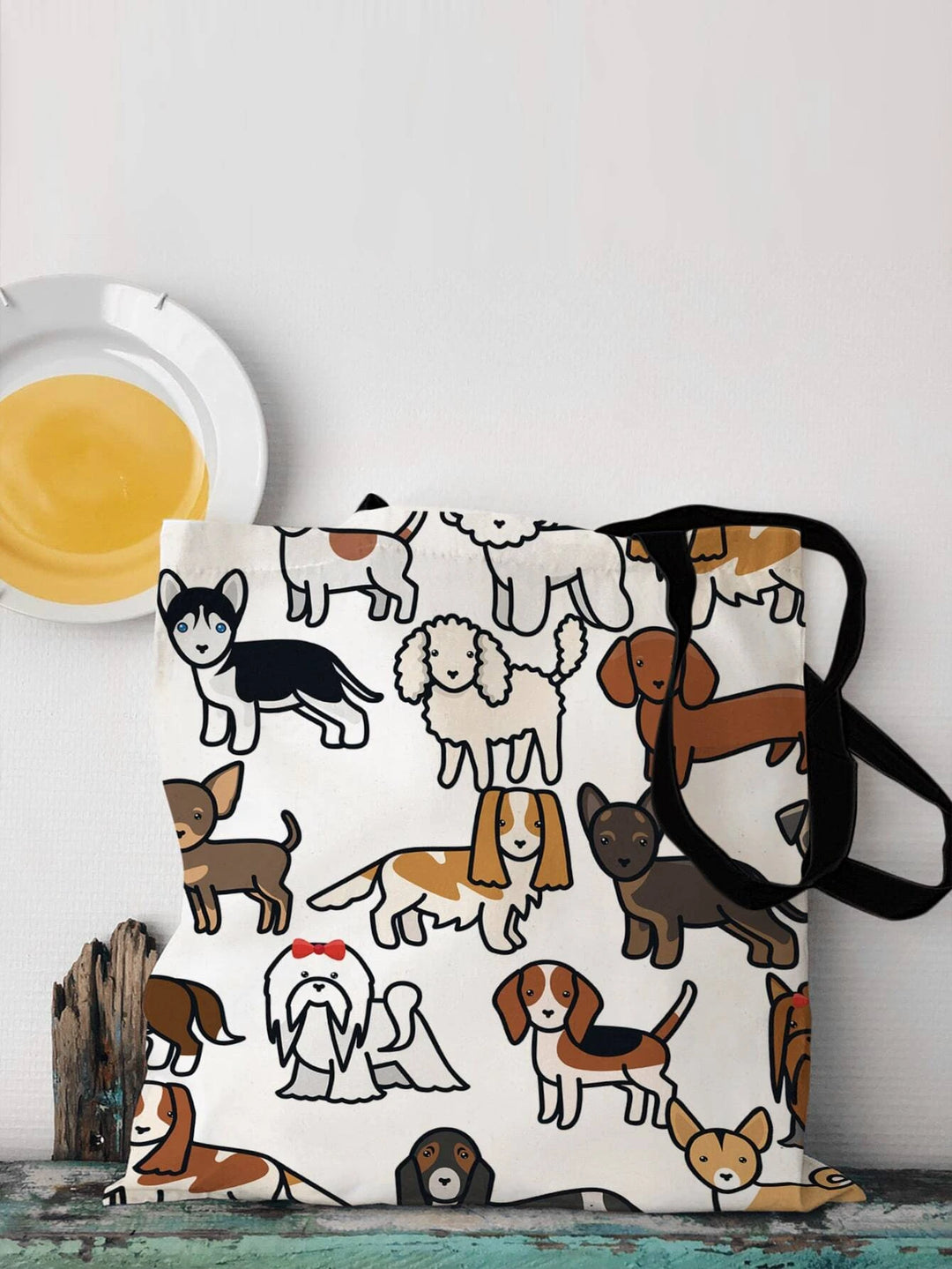 Multi Dogs Tote Bag