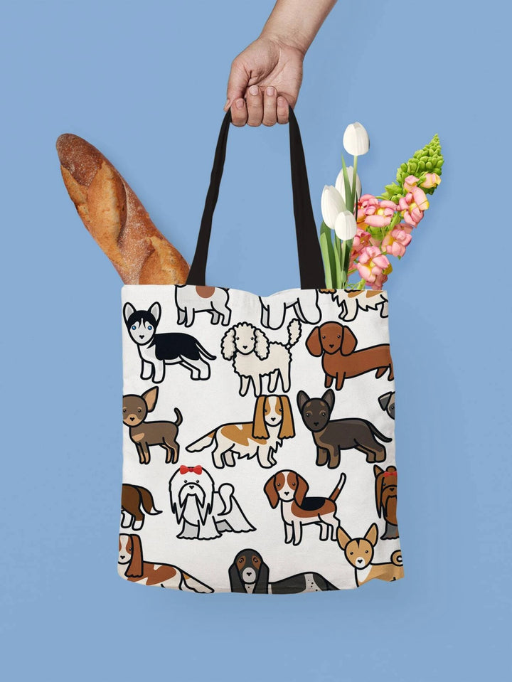 Multi Dogs Tote Bag