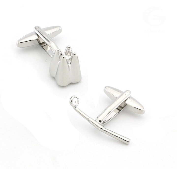 Dentist Tooth & Mirror Cufflinks