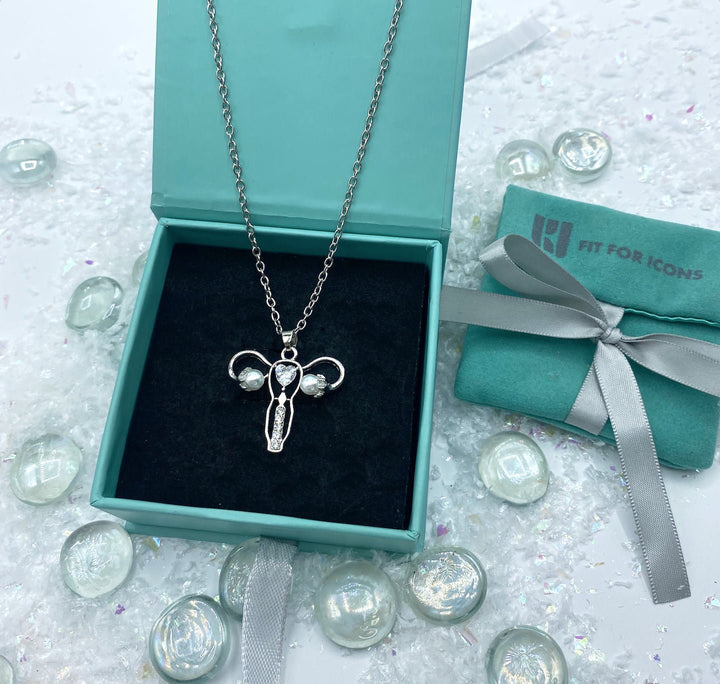 Uterus Necklace - Silver