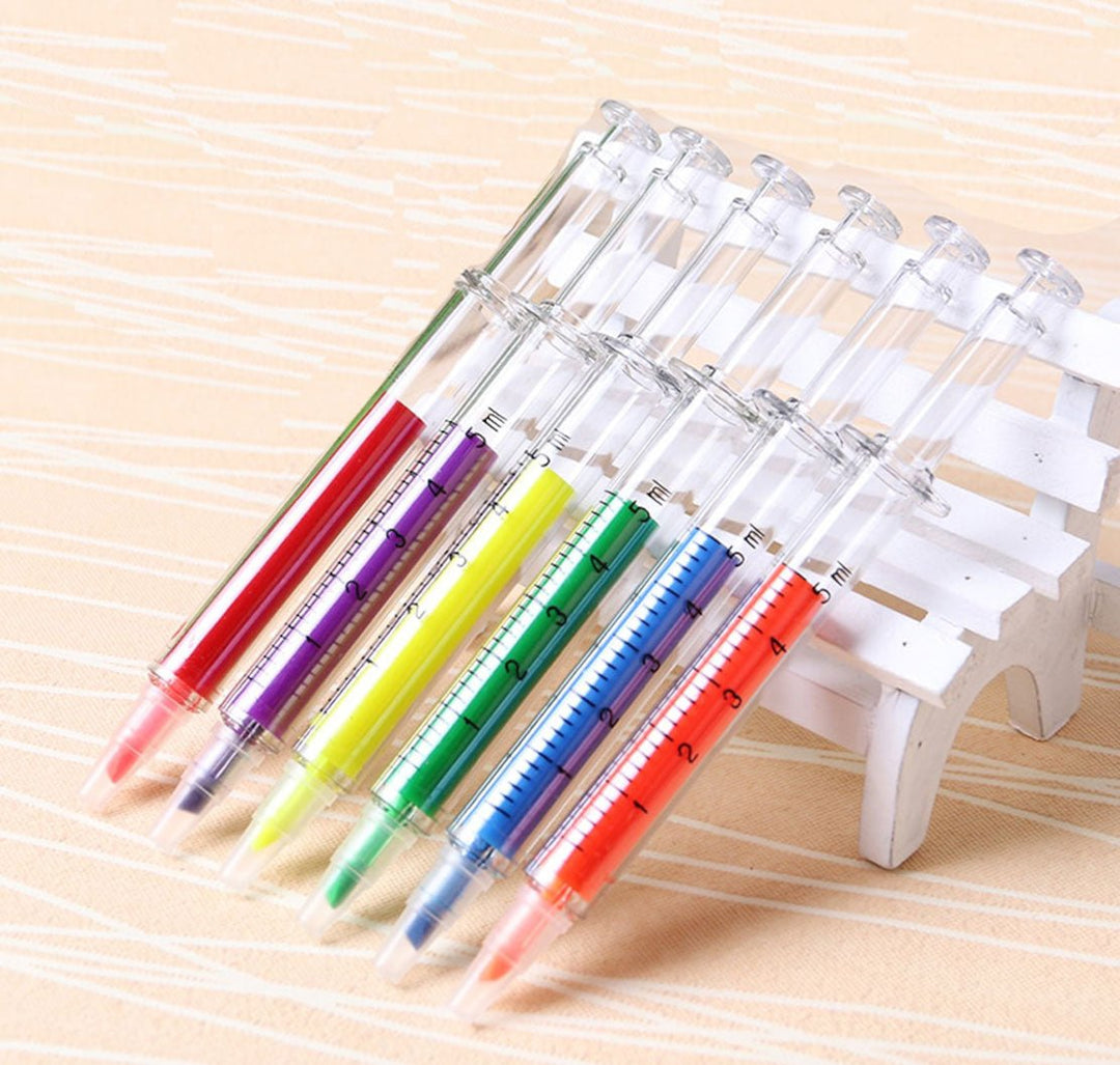 Syringe Shaped Highlighter Pens