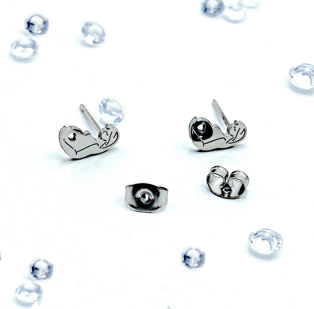 Baby in Uterus Pregnancy stud earrings