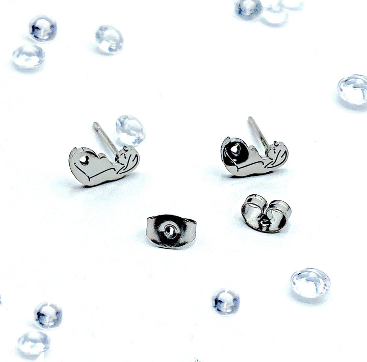 Baby in Uterus Pregnancy stud earrings