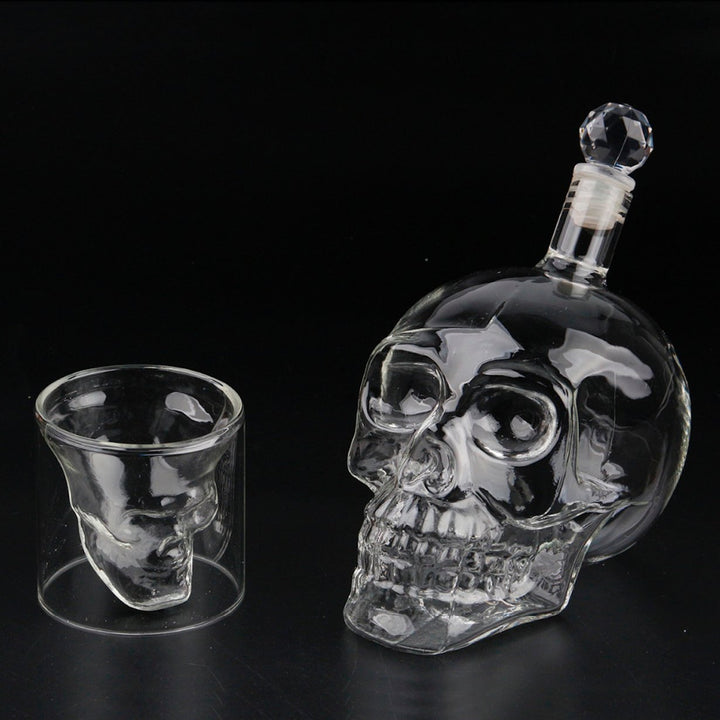 Skull Shaped Spirits and Wine Decanter