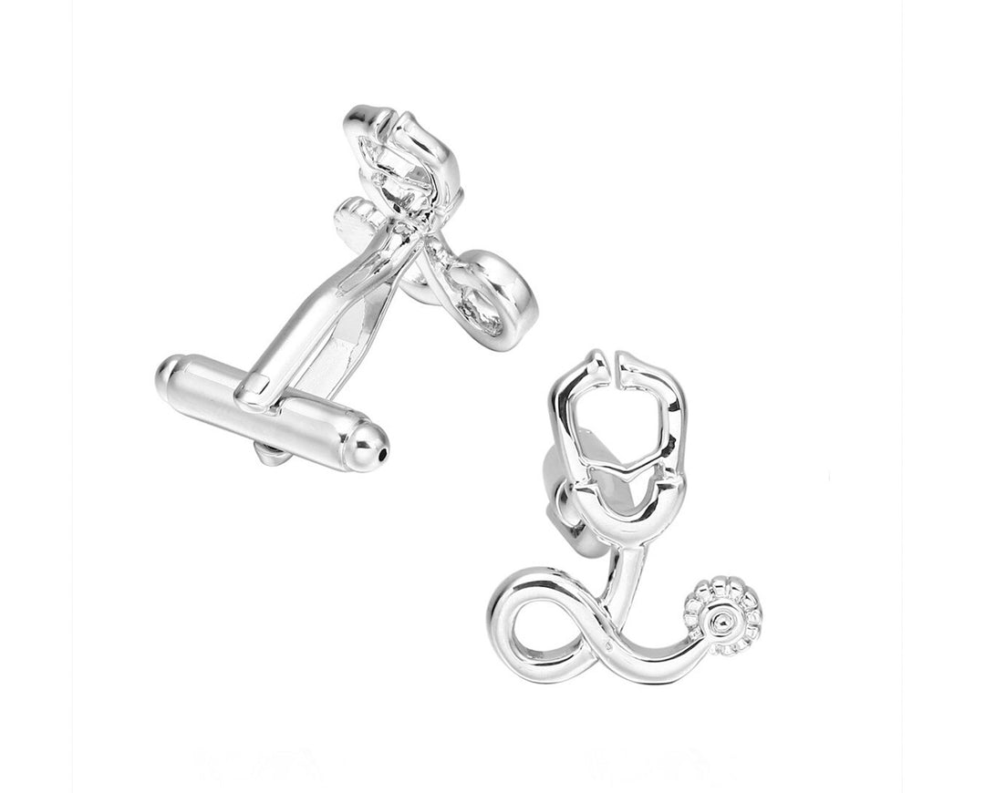 Stethoscope Cufflinks Silver