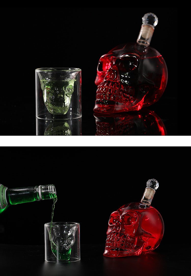 Skull Shaped Spirits and Wine Decanter