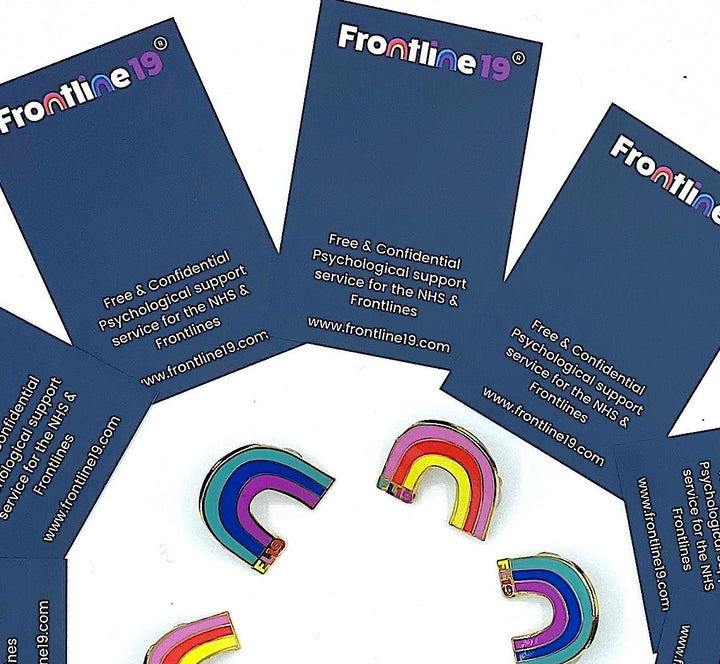 Mental Health Charity -Frontline19- Lapel Pin Brooch. 100% sales directly to charity