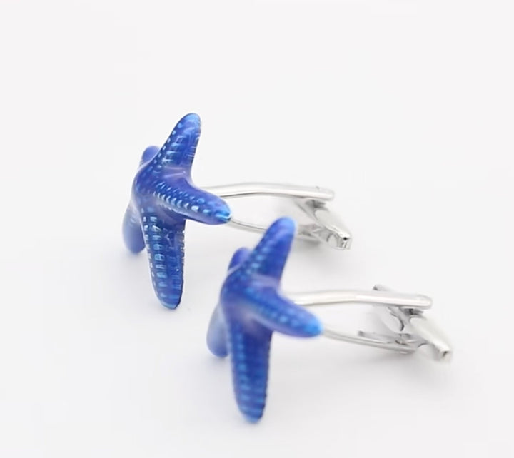 Blue Starfish Social Care Cufflinks Silver