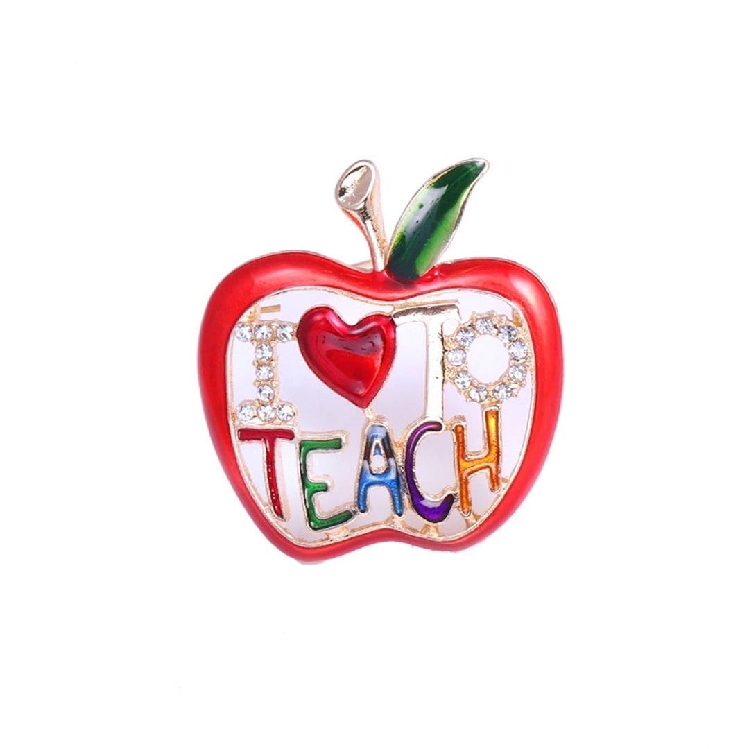 Teachers - Love To Teach Lapel Pin Brooch - A stylish and inspirational enamel pin featuring the phrase 'Love To Teach,' perfect for teachers and educators to wear on jackets, bags, or lanyards. A wonderful way to show passion for teaching and appreciation for education.