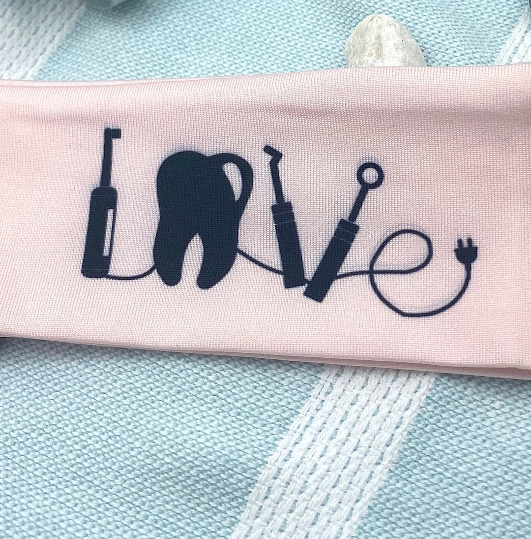 Dentistry LOVE Headband Pink