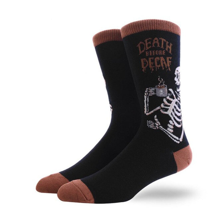 Death Before Decaf Cotton Socks