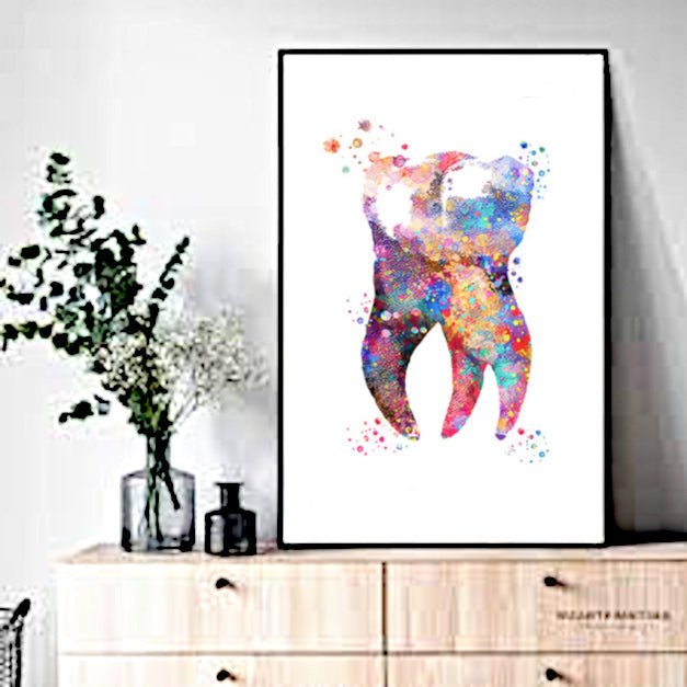 Tooth Fairy Set of 3 100% Cotton Canvas Wall Art Print