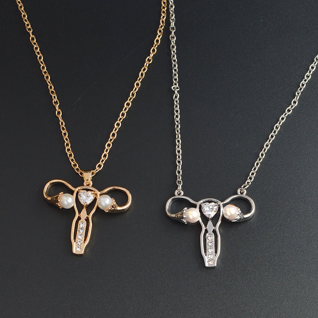 Uterus Necklace - Silver