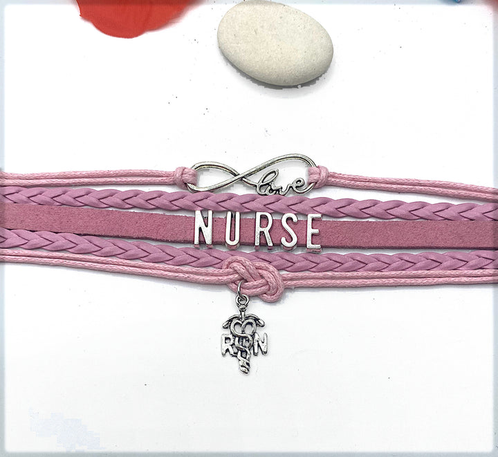 Nurse Infinity wrap bracelet.