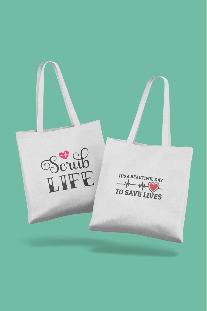 Beautiful Day To Save Lives Tote Shopper Bag