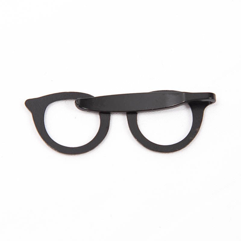 Optometrist Spectacles Glasses Tie Clips Black