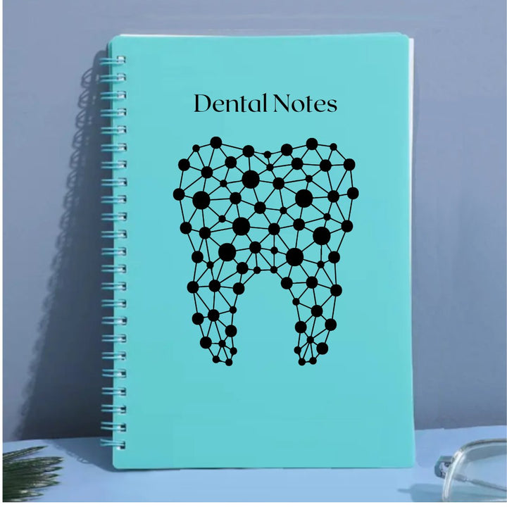 Dentist Abstract Tooth Notebook Teal Green