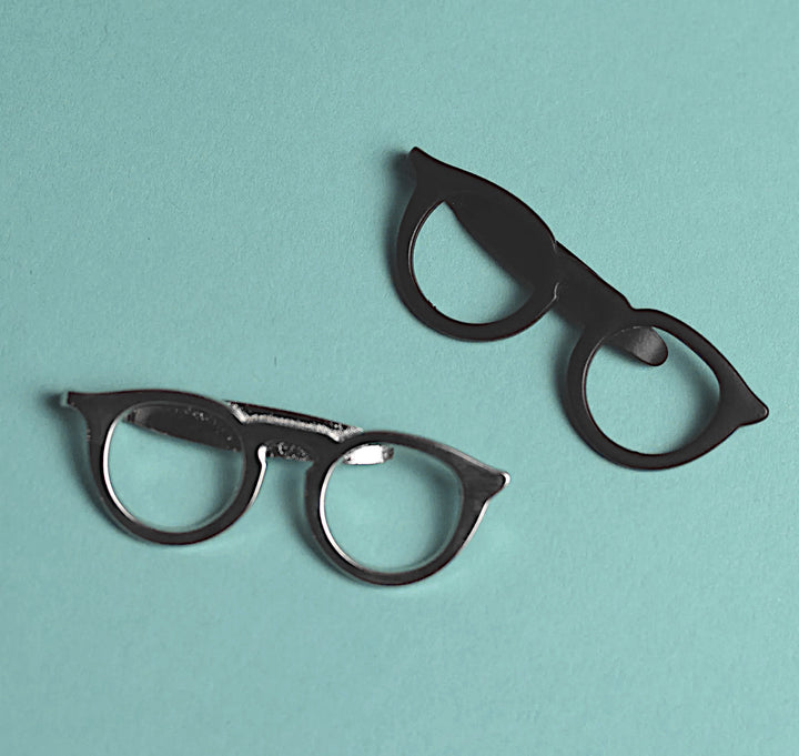 Optometrist Spectacles Glasses Tie Pin Silver