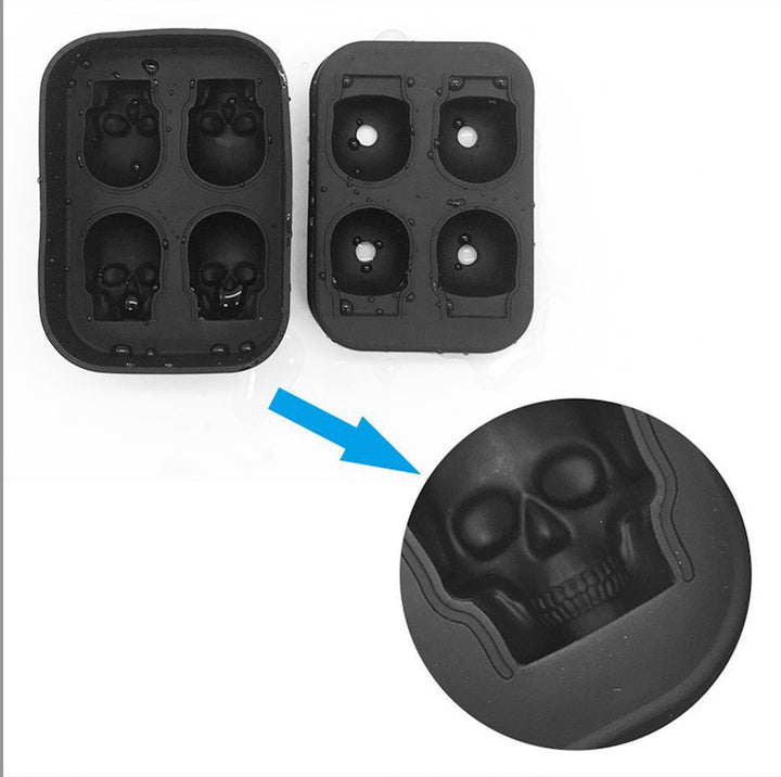 Skull Shaped Ice Cube Tray Mould