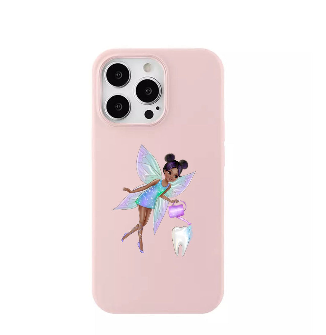 Tooth Fairy-themed phone case featuring charming designs that celebrate dental care, suitable for various phone models.