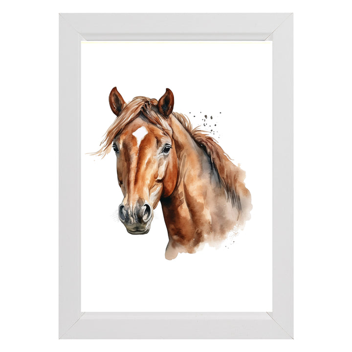 Watercolour Horse Breeds Framed Print