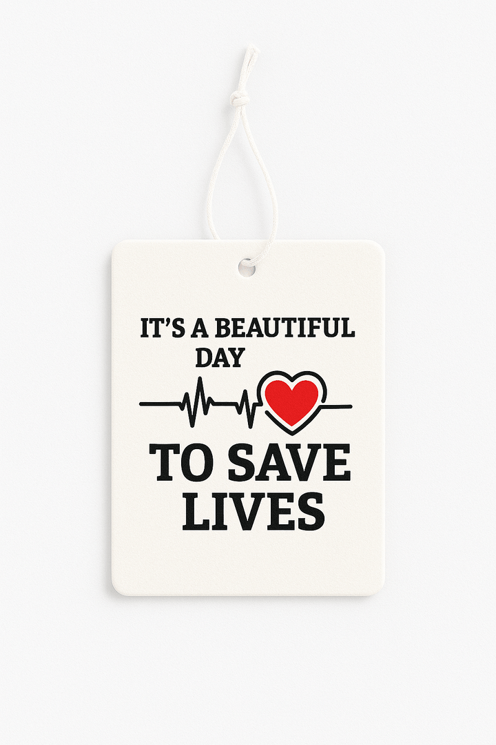 Greys Anatomy Beautiful Day To Save Lives  Air Freshener  - Pk 3