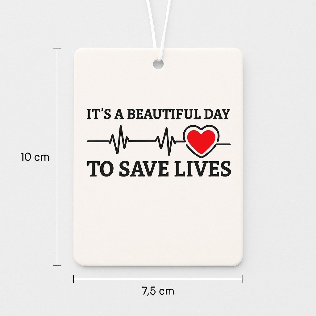 Greys Anatomy Beautiful Day To Save Lives  Air Freshener  - Pk 3