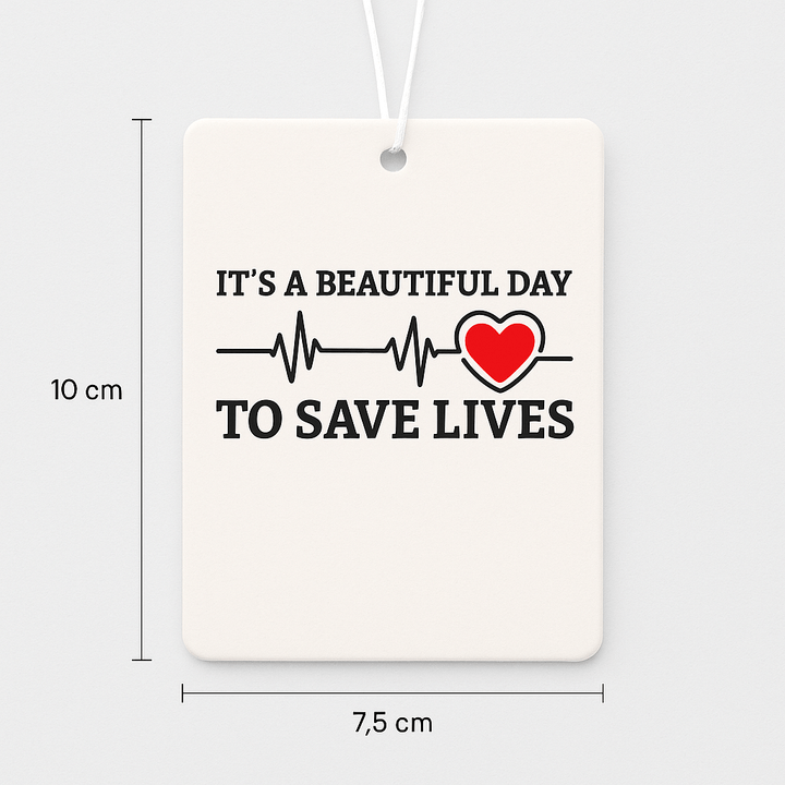 Greys Anatomy Beautiful Day To Save Lives  Air Freshener  - Pk 3