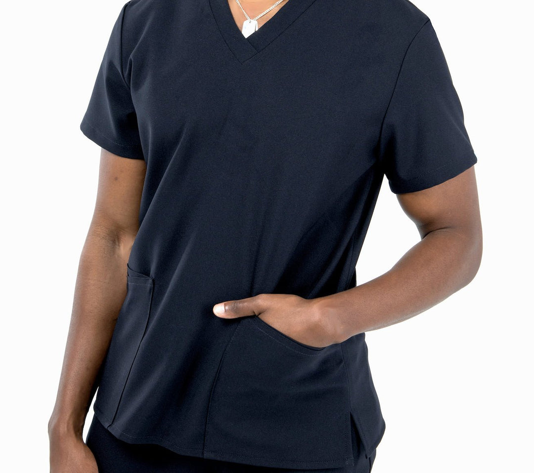 Reuben 4 Pocket Scrub Top Midnight Navy