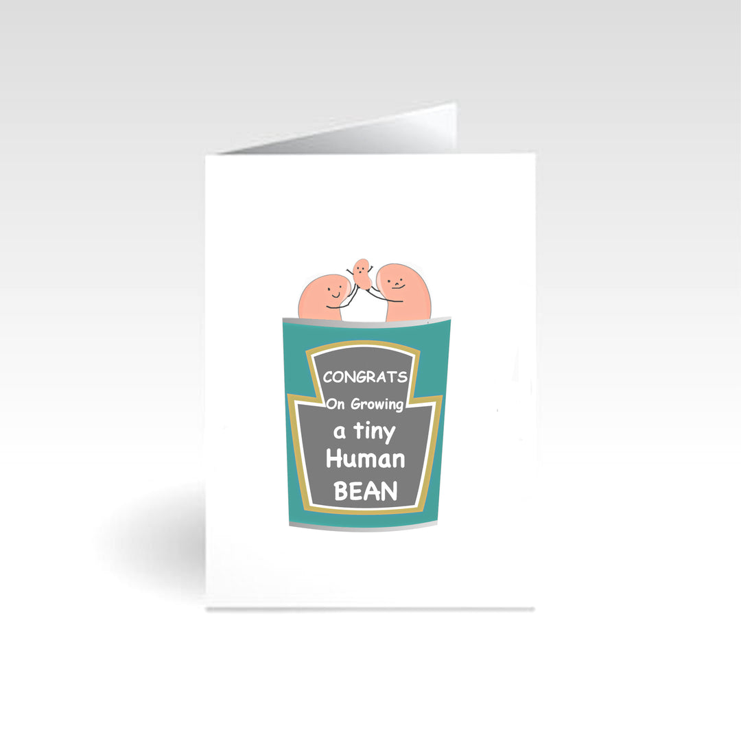 Charming personalized baby birth greeting card, perfect for celebrating the arrival of a new baby with a heartfelt message.