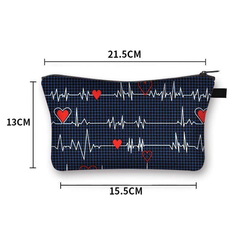 Navy ECG - health design Make Up Bag or Pencil Case