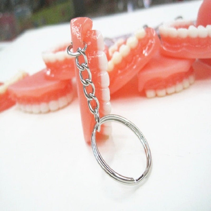 Dentures False Teeth Dentist Keyring