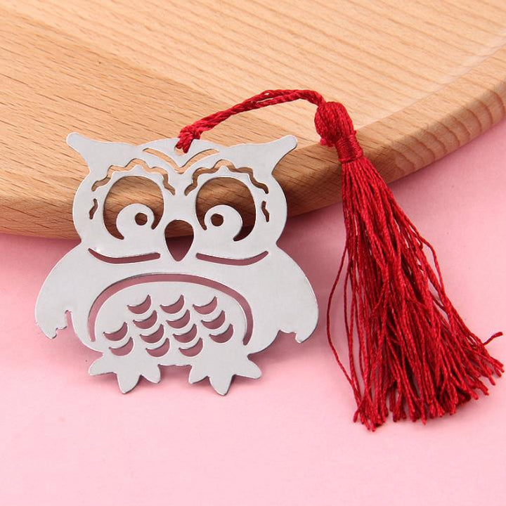 Large wise owl bookmark designed for book lovers to keep pages marked with a charming and whimsical touch