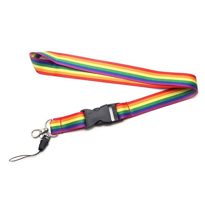 Rainbow Pride Lanyard & Detachable ID Card Holder