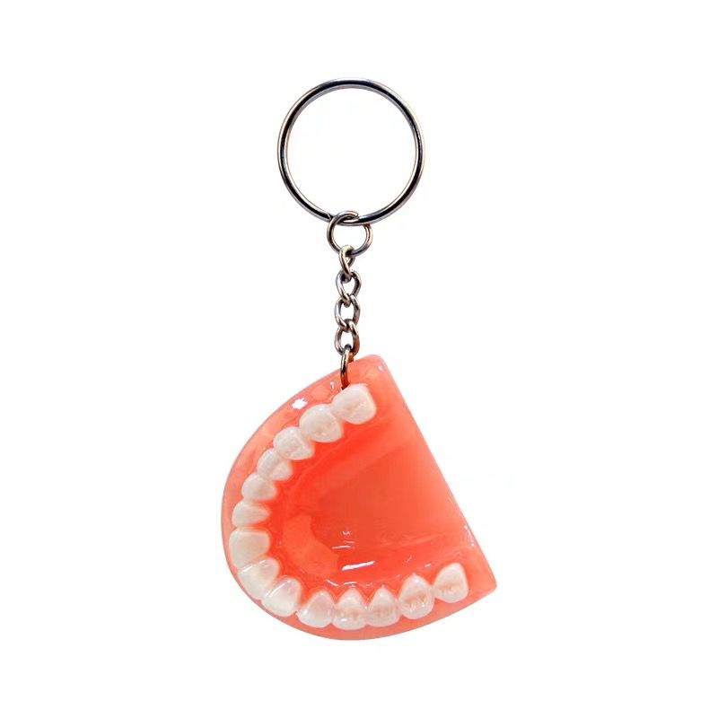 Dentures False Teeth Dentist Keyring