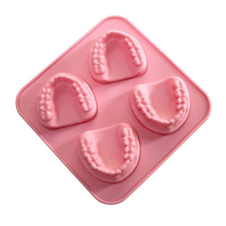 Set of Teeth Denture Shaped ice cube tray mould