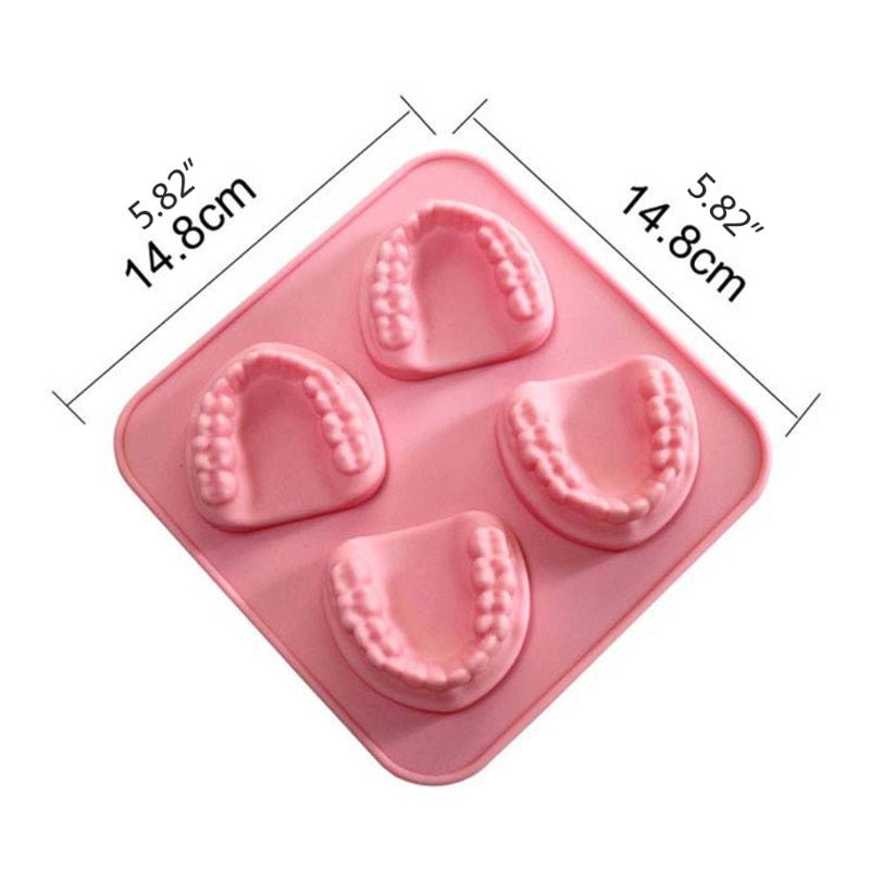 Set of Teeth Denture Shaped ice cube tray mould