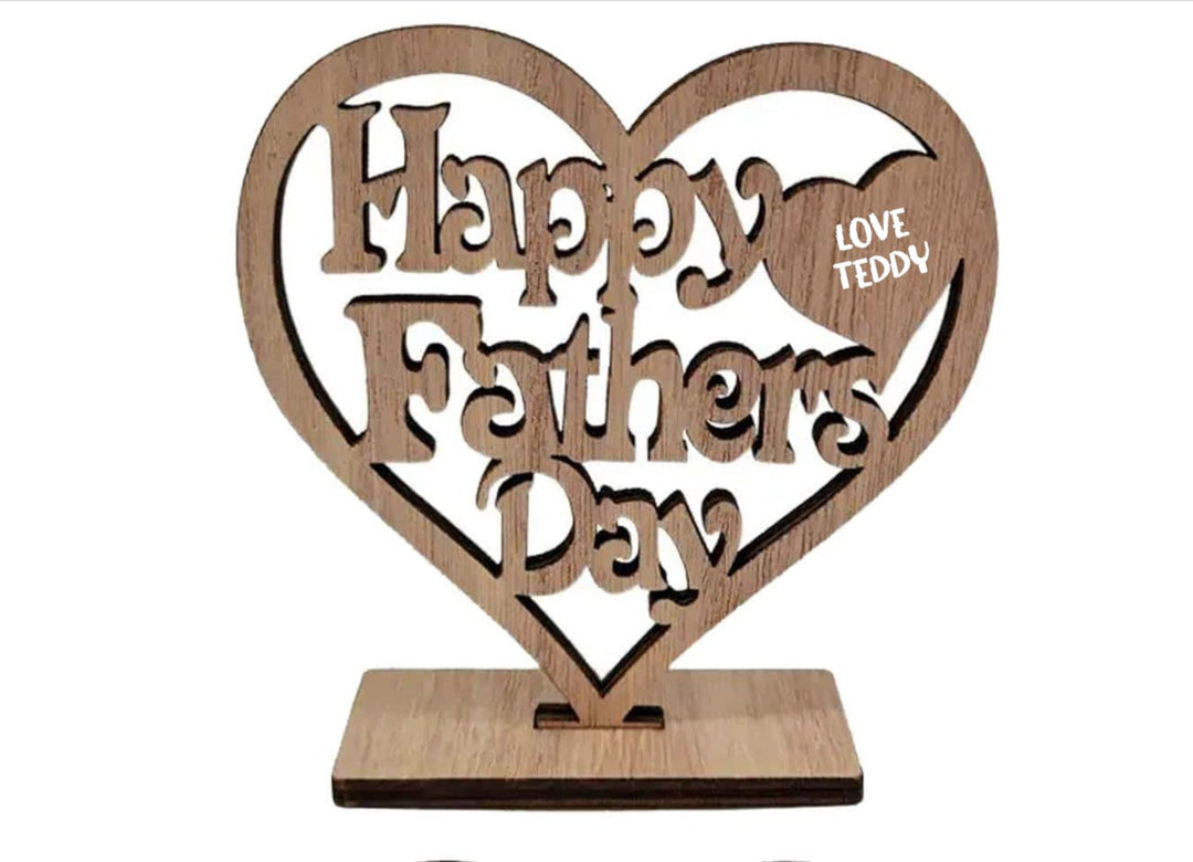 Father's Day Personalised Plaque - A customizable plaque designed to celebrate Father's Day, featuring a heartfelt message that can be personalized for a unique gift.