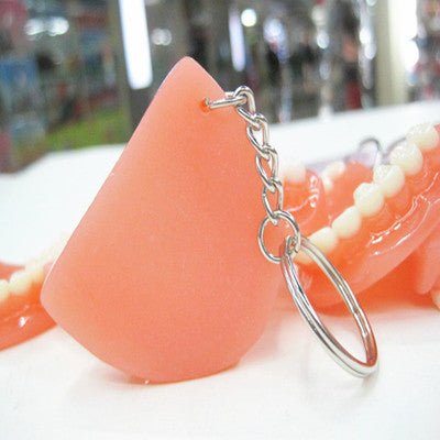 Dentures False Teeth Dentist Keyring