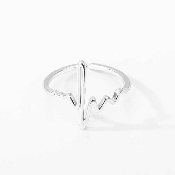 Heartbeat Ring Silver