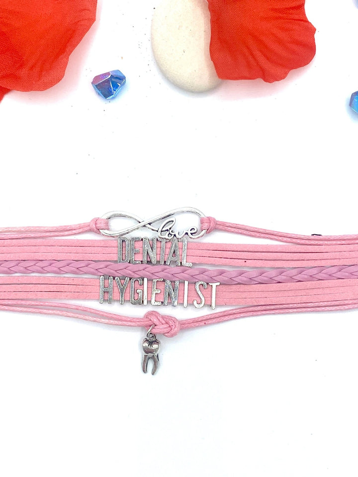 Dental Hygienist Braided Wrap Bracelet