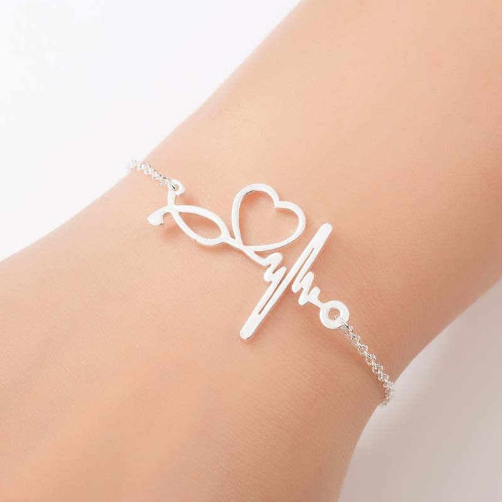 Stethoscope Bracelet -Silver