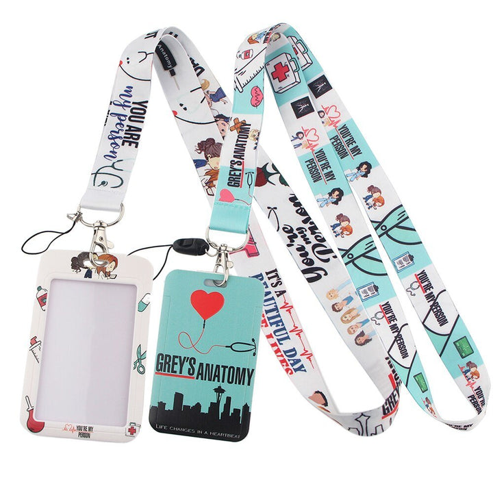 Greys Anatomy 'Seattle Skyline' Lanyard & ID Card Holder