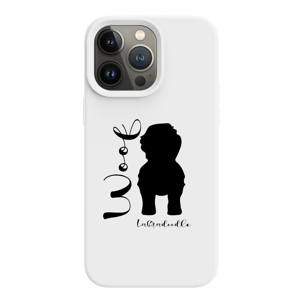 Dog Breed Labradoodle Phone Case featuring a vibrant illustration or design of a Labradoodle, perfect for dog lovers looking to protect their phone in style.