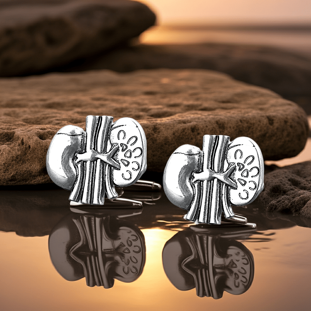 Anatomical Kidney Cufflinks